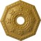 Ekena Millwork Nottingham Ceiling Medallion (Canopies up to 4 5/8"), 18"OD x 3 1/2"ID x 1 1/2"P, Iridescent Gold CM18NTIGS - alternate 1